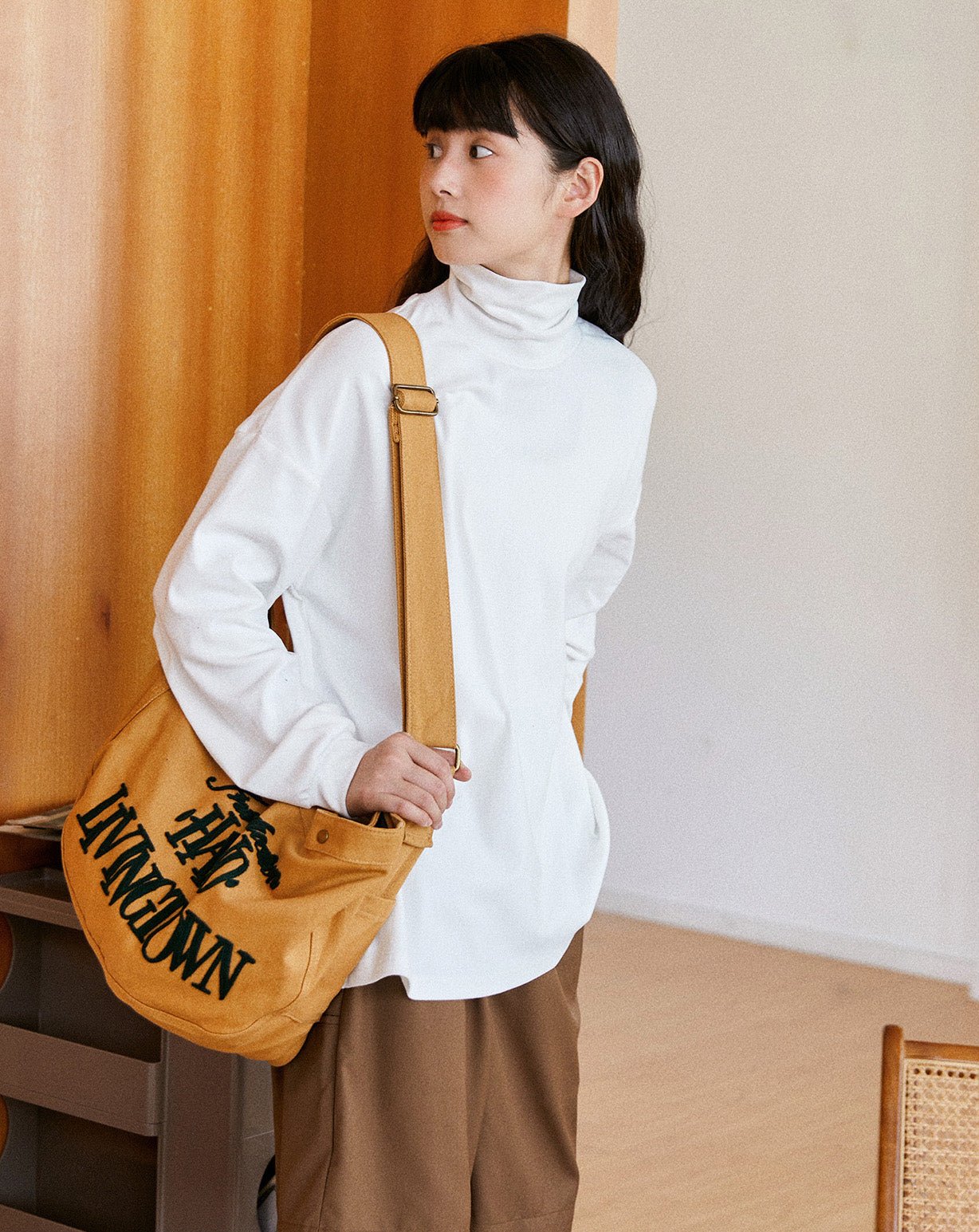 Logo shoulder tote bag N1037 - NNine