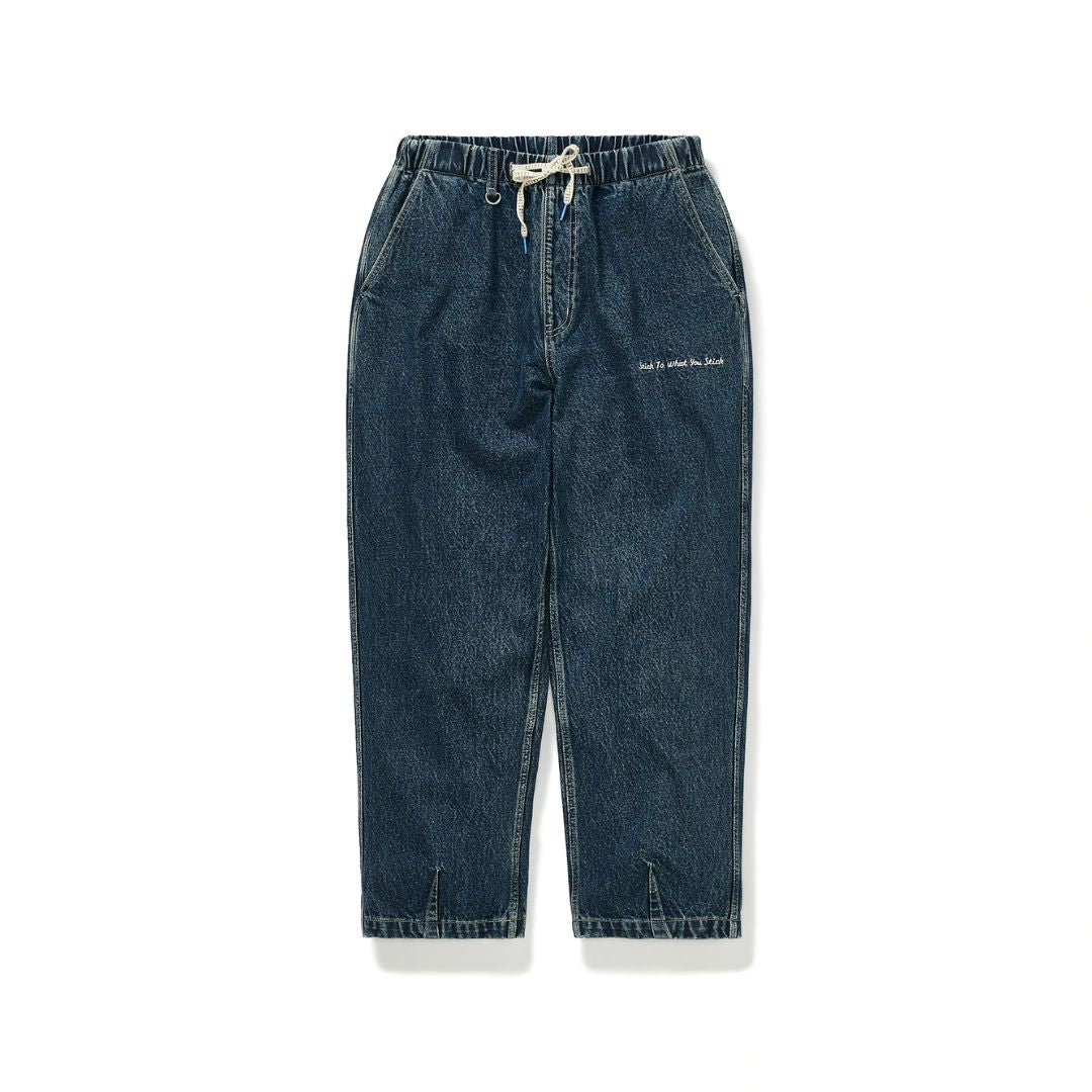 Logo stitch straight denim N1081 - NNine