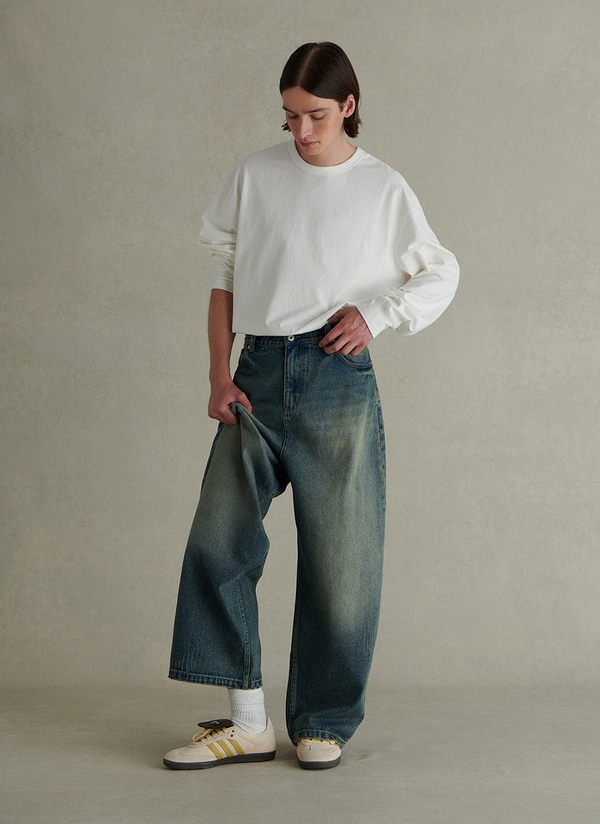 【海島綿】Long-sleeved cotton shirt WN243 - NNine