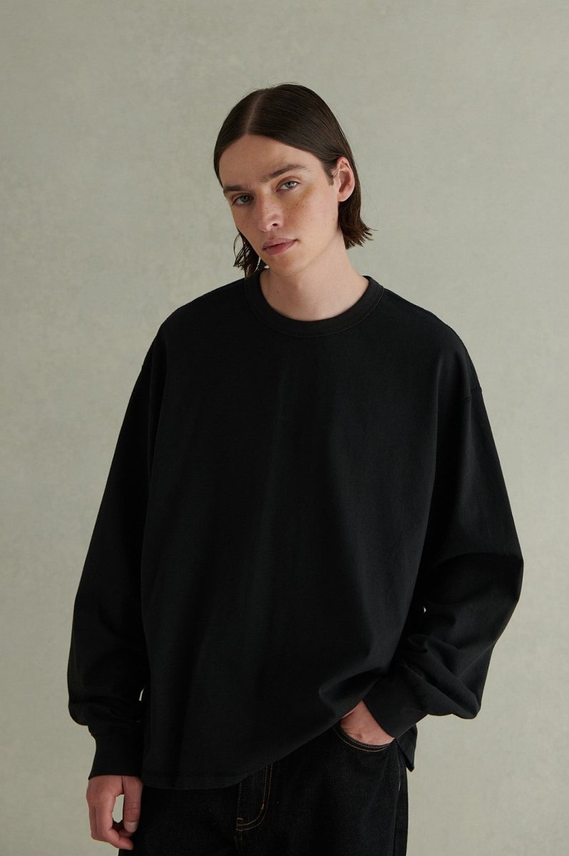 【海島綿】Long-sleeved cotton shirt WN243 - NNine