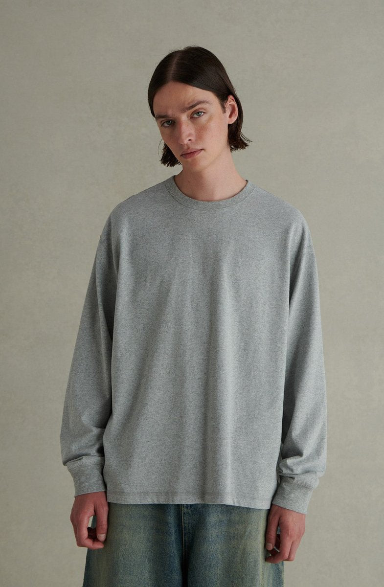 【海島綿】Long-sleeved cotton shirt WN243 - NNine