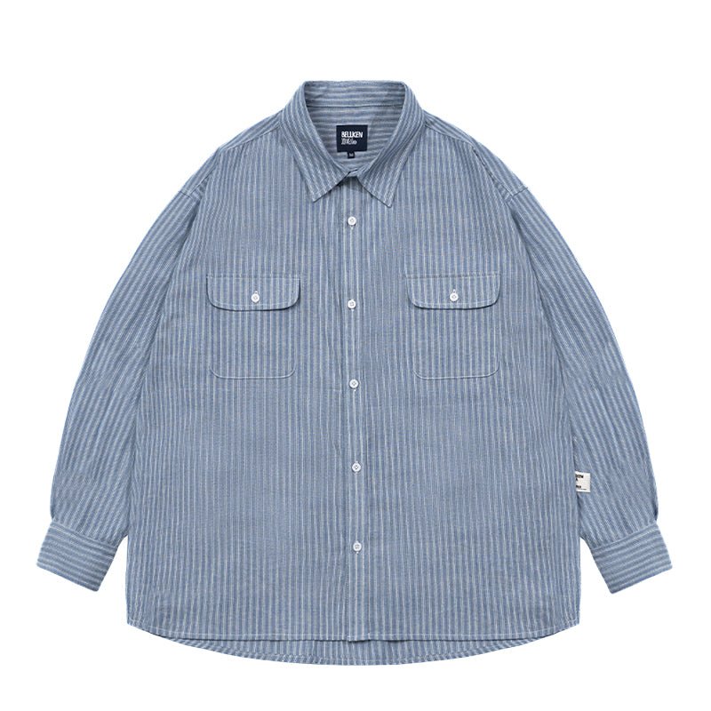 LOOSE FIT Striped shirt / Long-sleeved striped shirt N3152