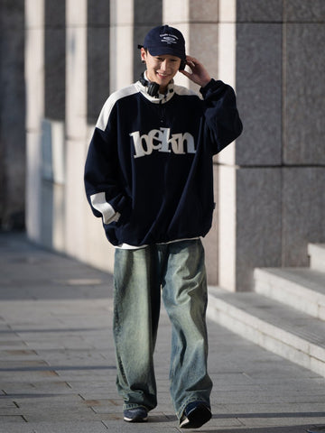 Loose straight pants / ワイドヘビーウエイトデニム WN271 – NNine