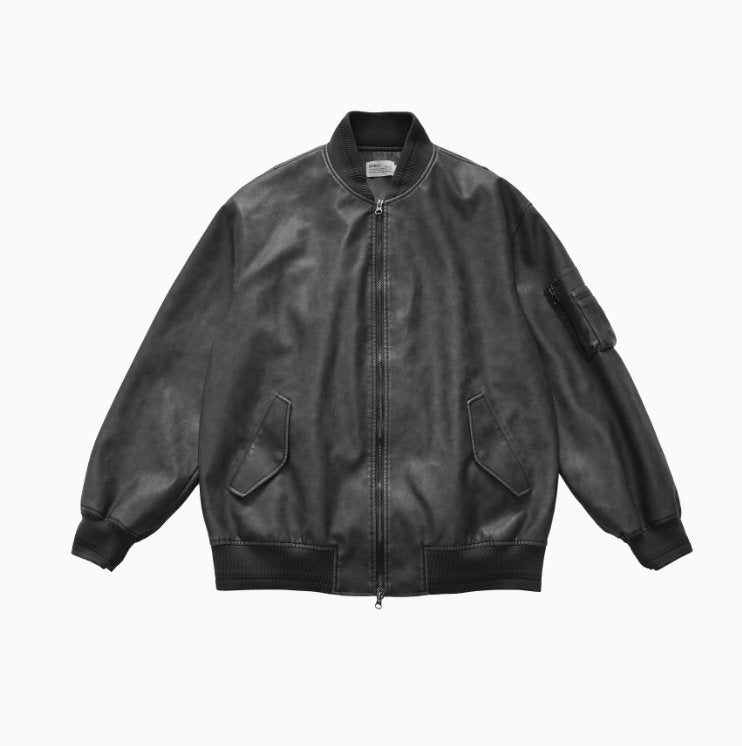 MA1 flight leather jacket N200 - NNine