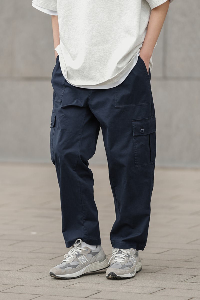 Multi-pocket straight pants WN251 - NNine