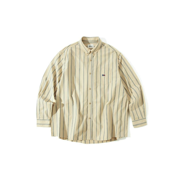 One point embroidery striped shirt N1975 - NNine