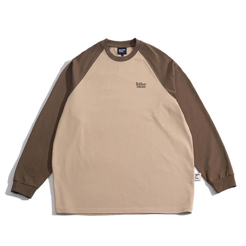 One point logo raglan long sleeve T-shirt　N1811 - NNine