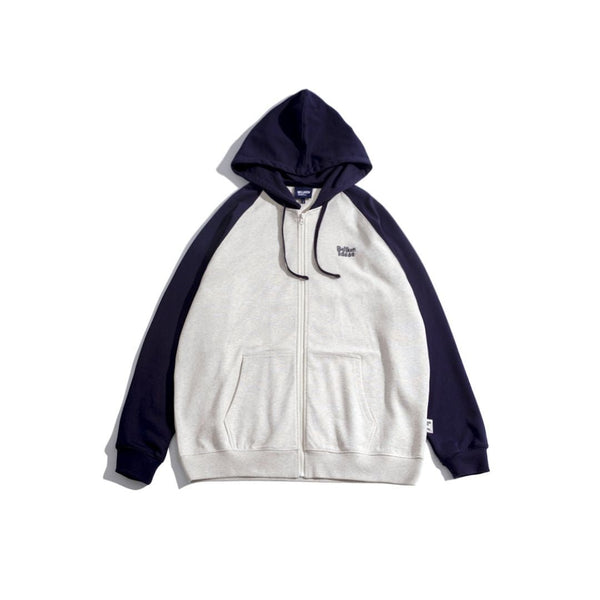One point raglan zip hoodie　N1830 - NNine