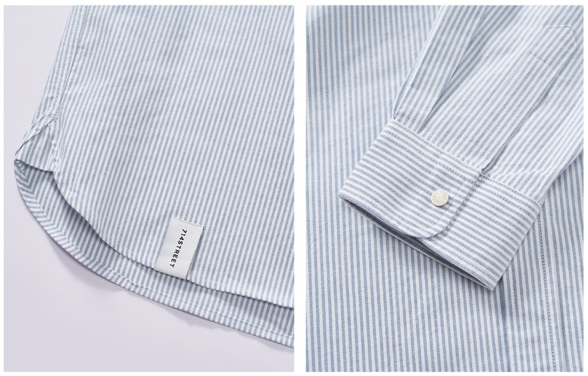 Oxford Striped shirt jacket N2323 - NNine