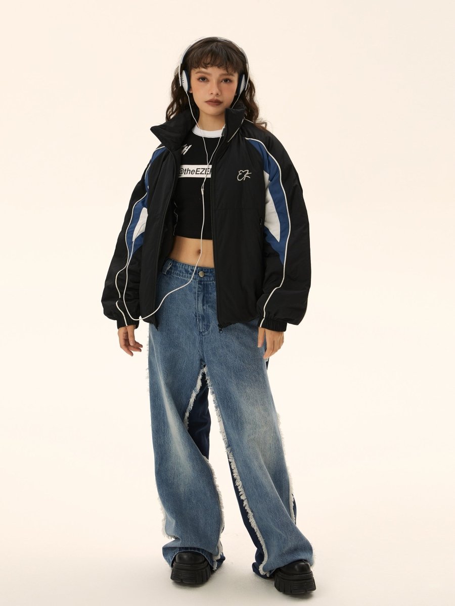 Padded racing design jacket　N3133 - NNine