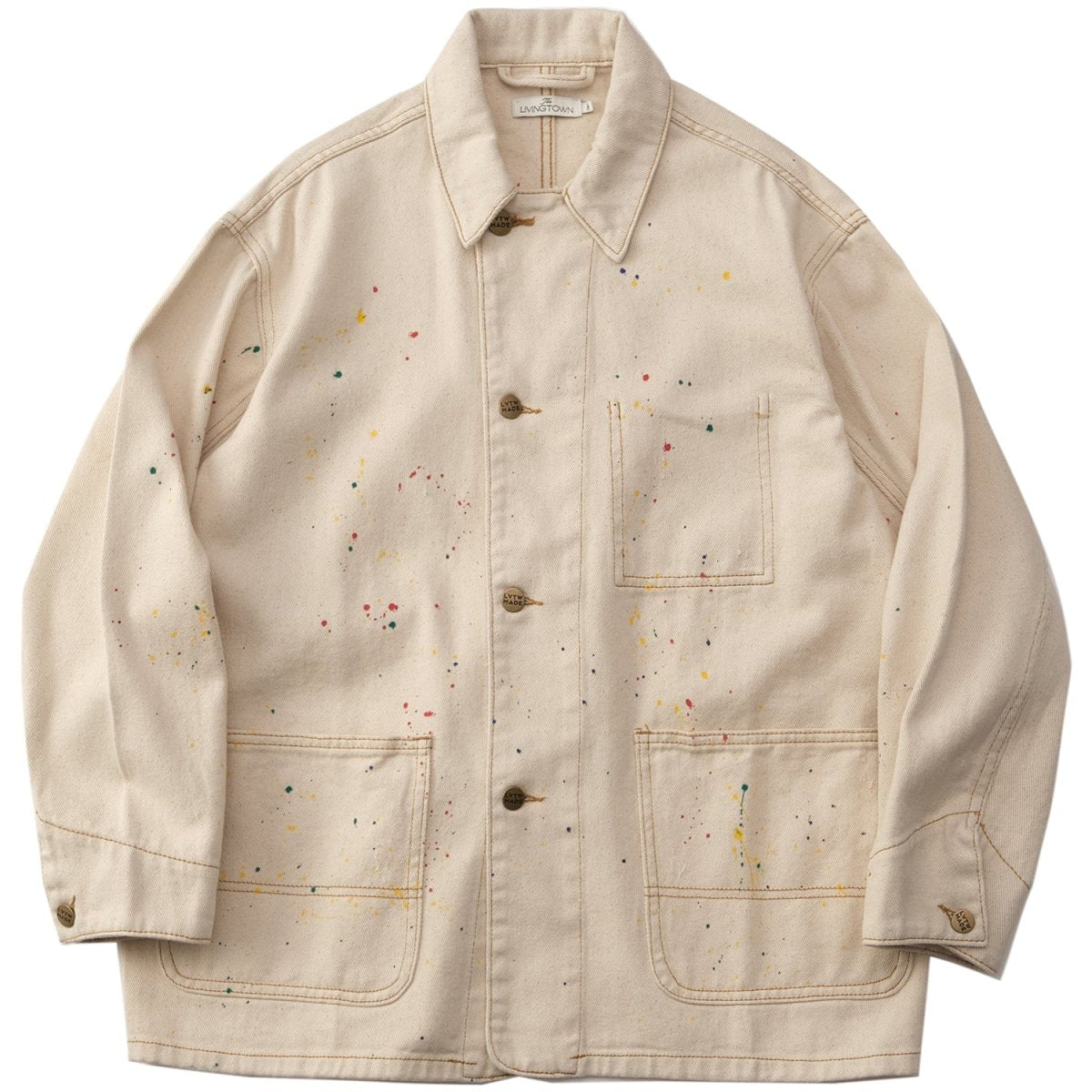 Paint processing denim jacket N3110 - NNine