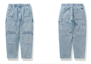 Patchwork Wide Denim Pants N2409 - NNine