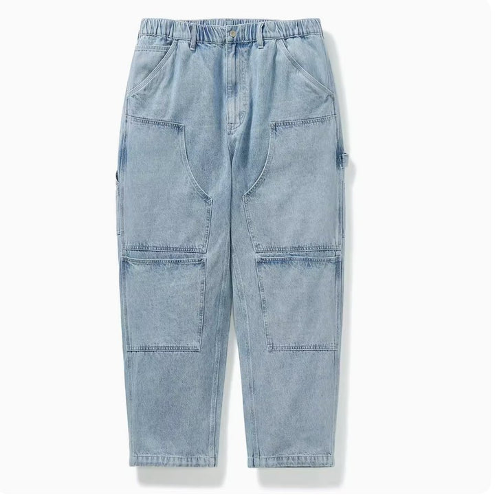 Patchwork Wide Denim Pants N2409 - NNine