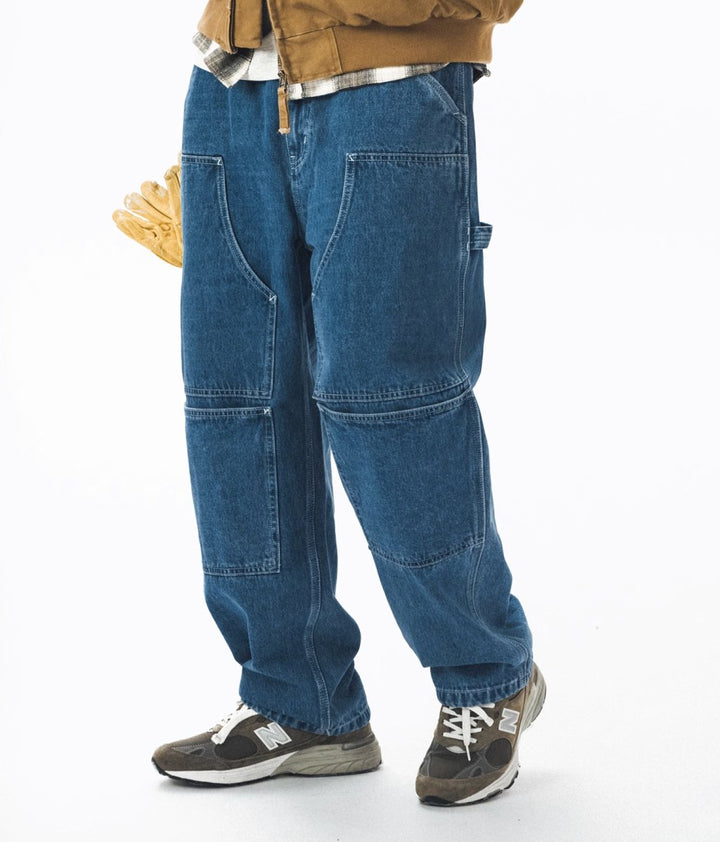 Patchwork Wide Denim Pants N2409 - NNine