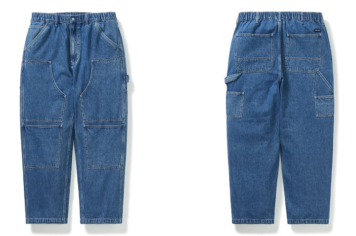 Patchwork Wide Denim Pants N2409 - NNine