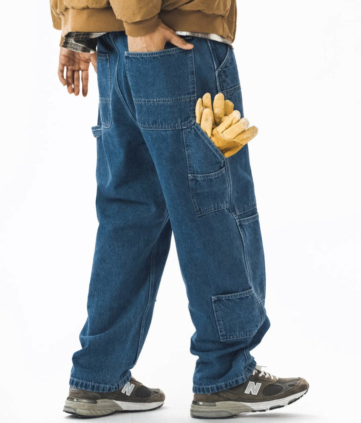 Patchwork Wide Denim Pants N2409 - NNine