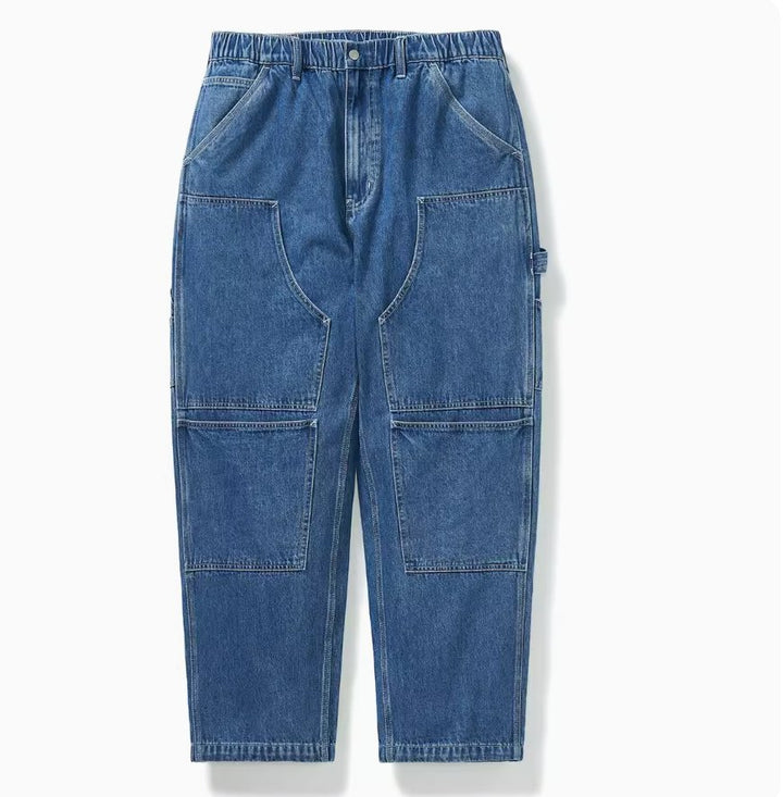 Patchwork Wide Denim Pants N2409 - NNine