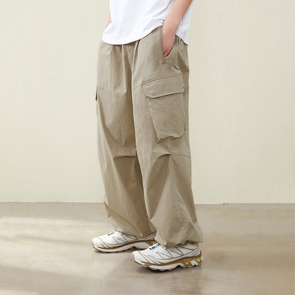 【撥水機能】Pocket Active Wide Pants N2327 - NNine