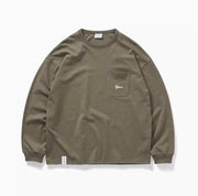 Pocket embroidery long sleeve T -shirt N2536 - NNine
