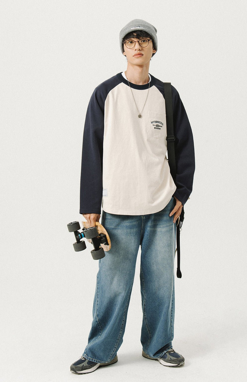 Pocket Raglan long sleeve T-shirt　N850 - NNine
