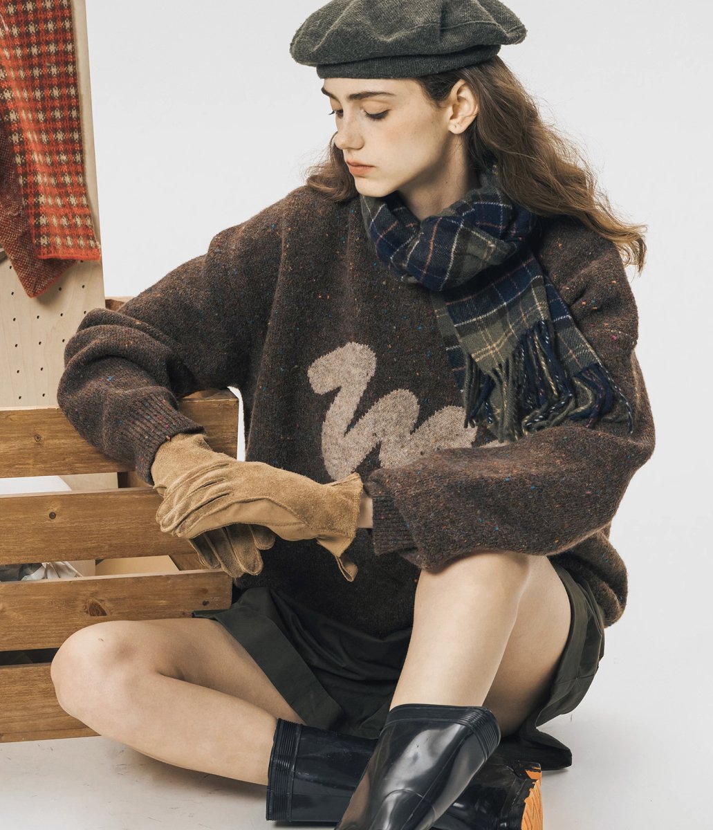 Print knit sweater N2486 - NNine