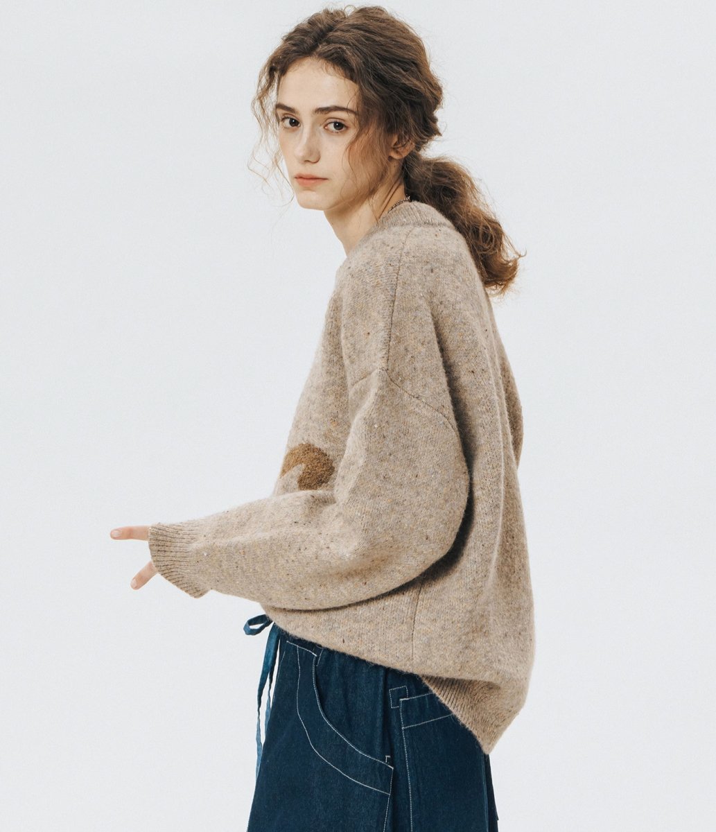 Print knit sweater N2486 - NNine