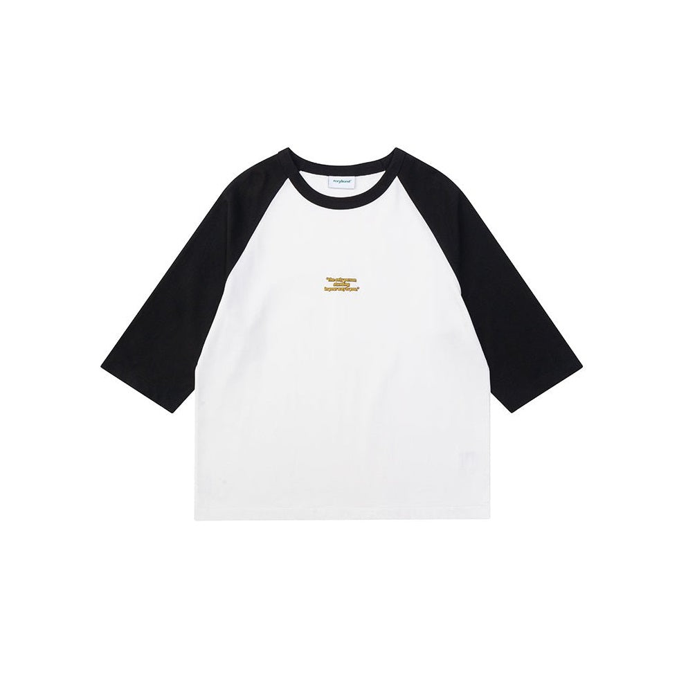 Raglan sleeve seven-quarter sleeve T-shirt WN20