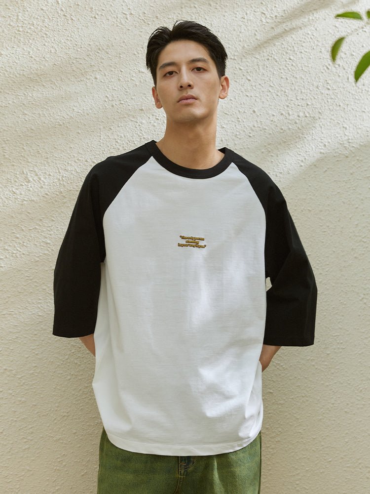 Raglan sleeve seven -quarter sleeve T-shirt WN20 - NNine