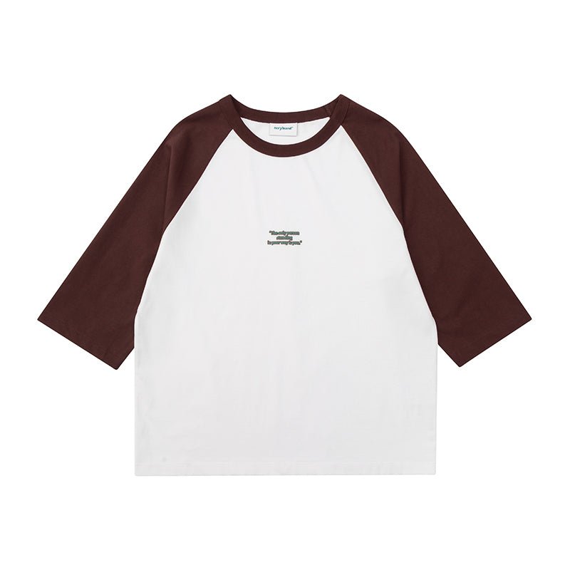 Raglan sleeve seven -quarter sleeve T-shirt WN20 - NNine