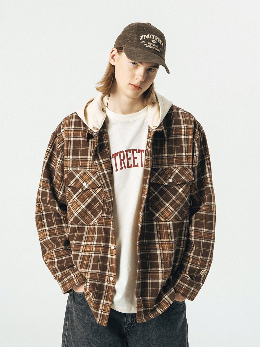 Removablehooded shirt jacket N2975 - NNine
