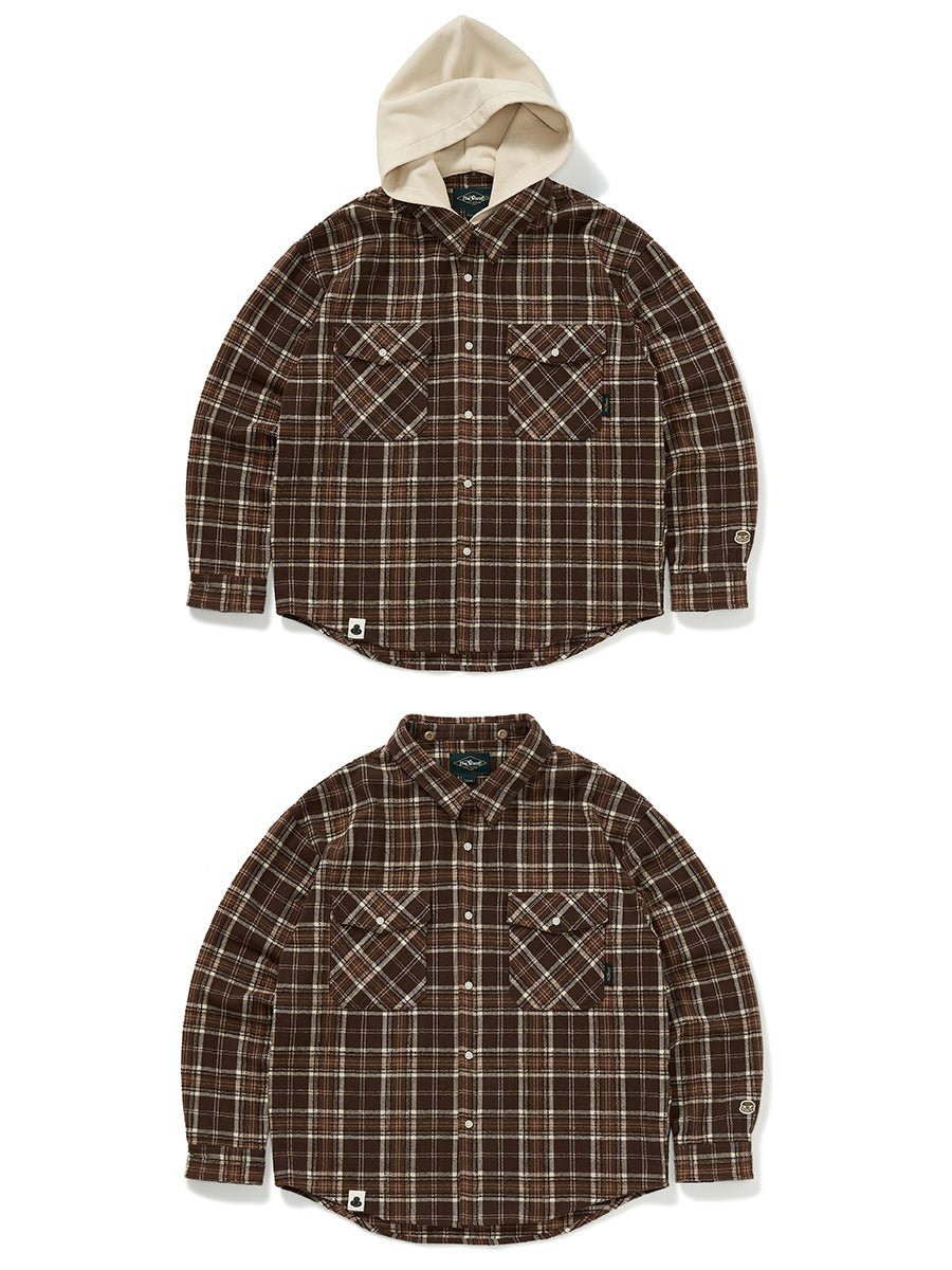 Removablehooded shirt jacket N2975 - NNine