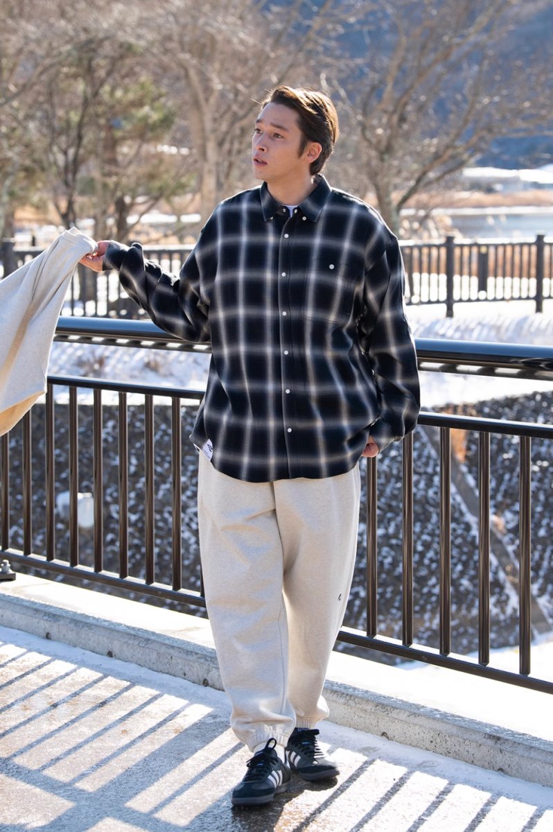 Retro Button Down　check shirt N137 - NNine