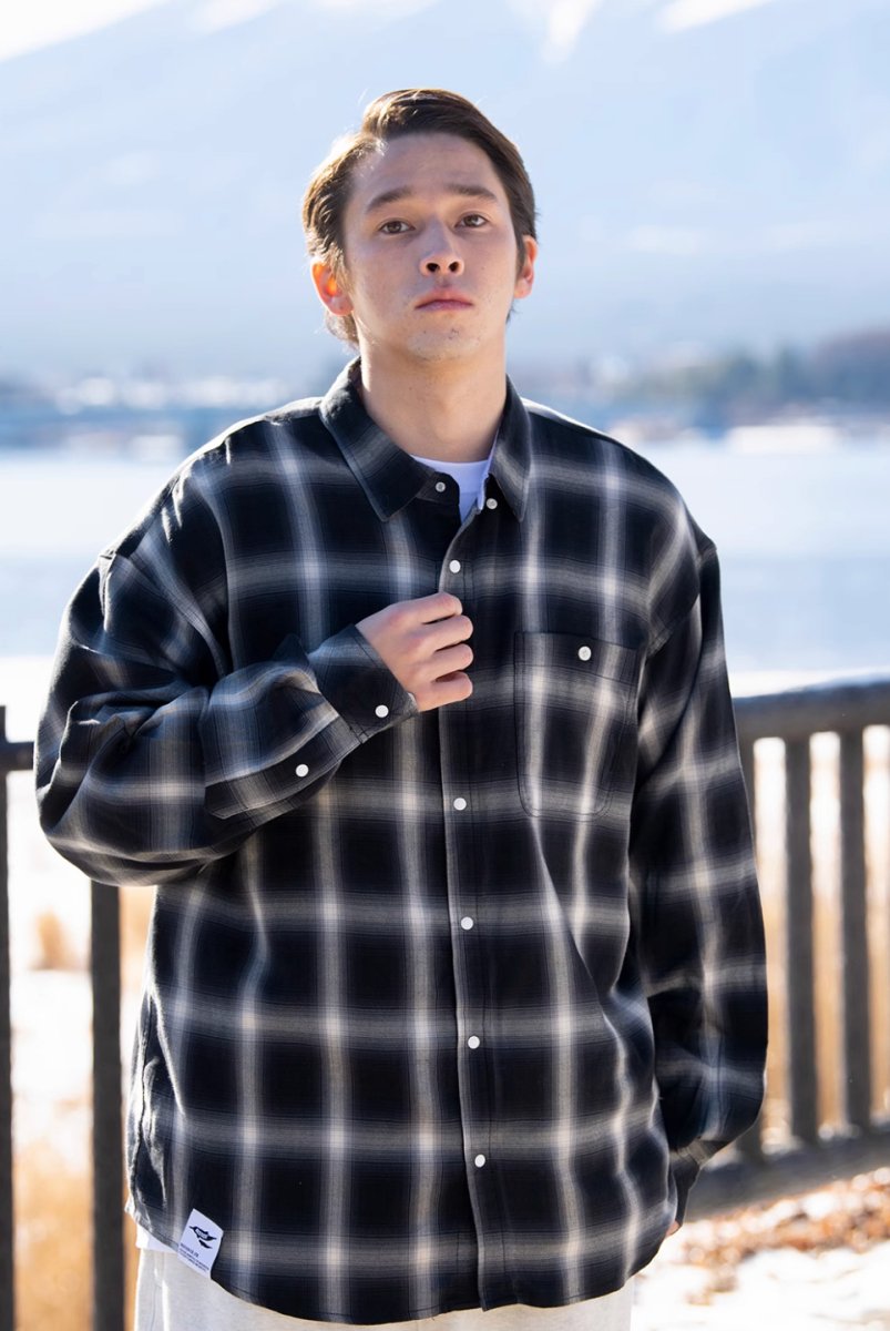 Retro Button Down　check shirt N137 - NNine