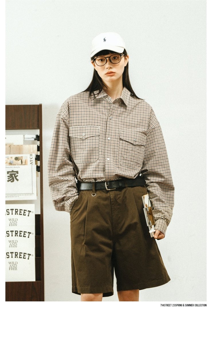 Retro check pocket shirt N2553 - NNine