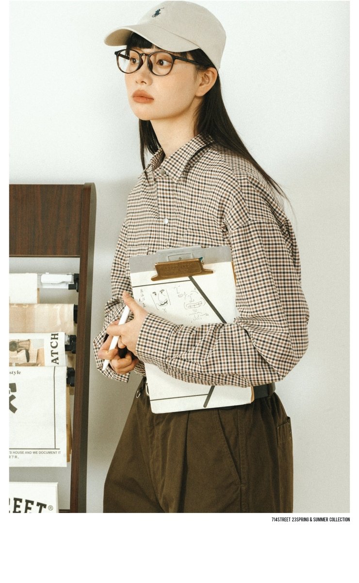 Retro check pocket shirt N2553 - NNine