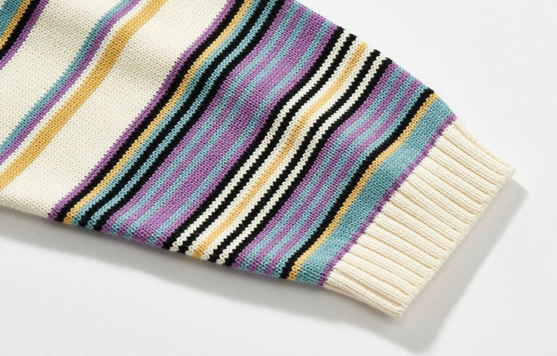 Retro color border knit N986 - NNine