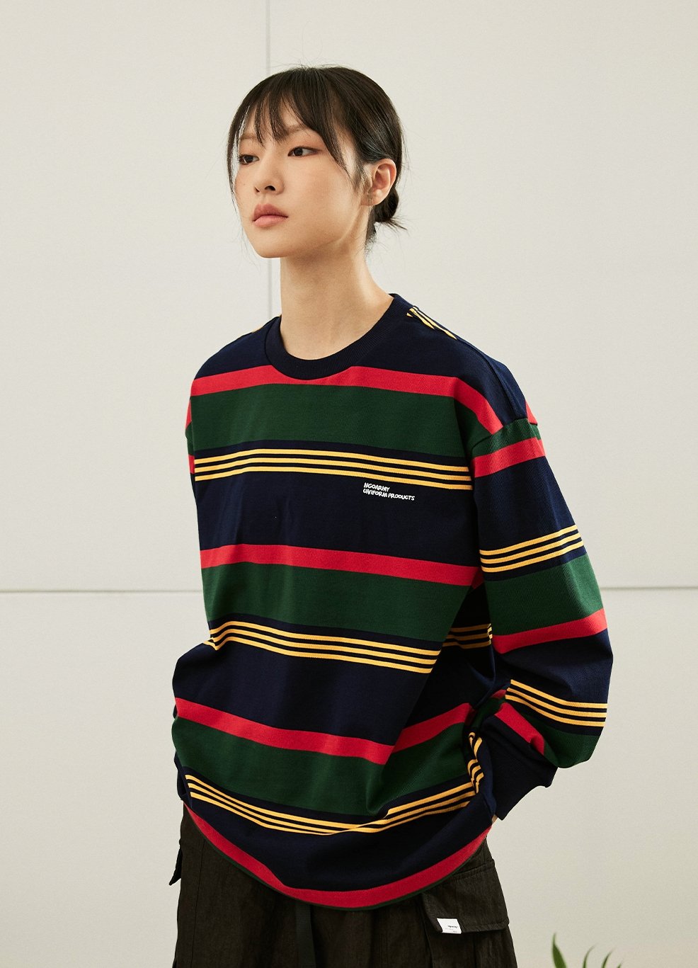 Retro color border sweat N1675 – NNine