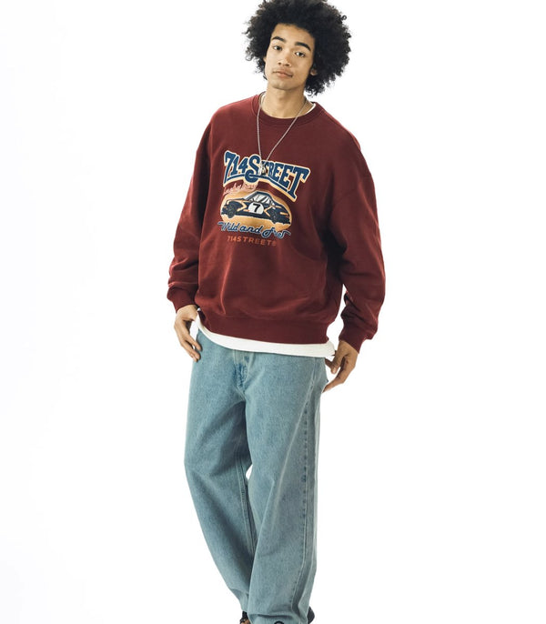 Retro Print Sweat Shirt N2437 - NNine