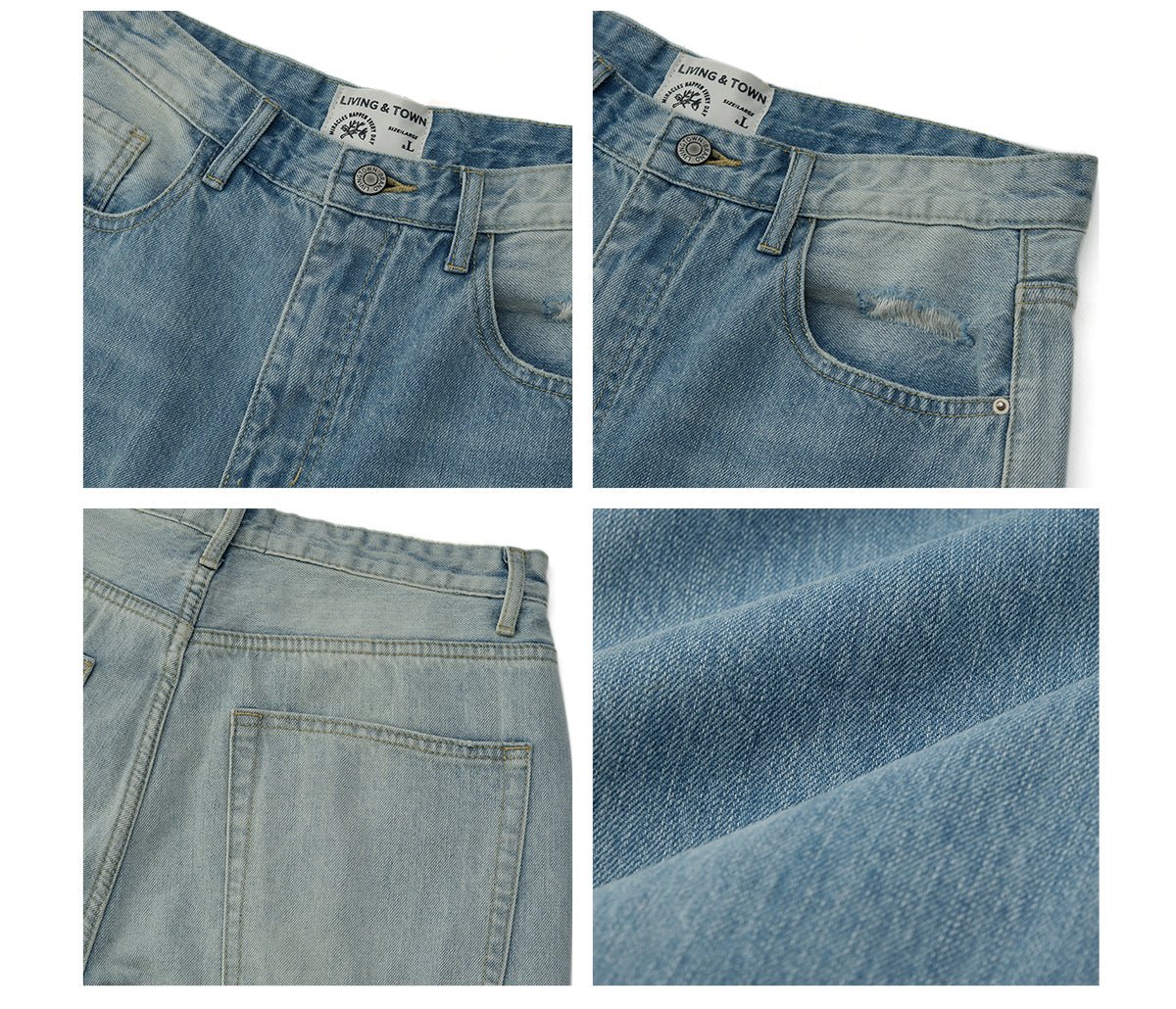 Retro wash crushed denim　N2888 - NNine