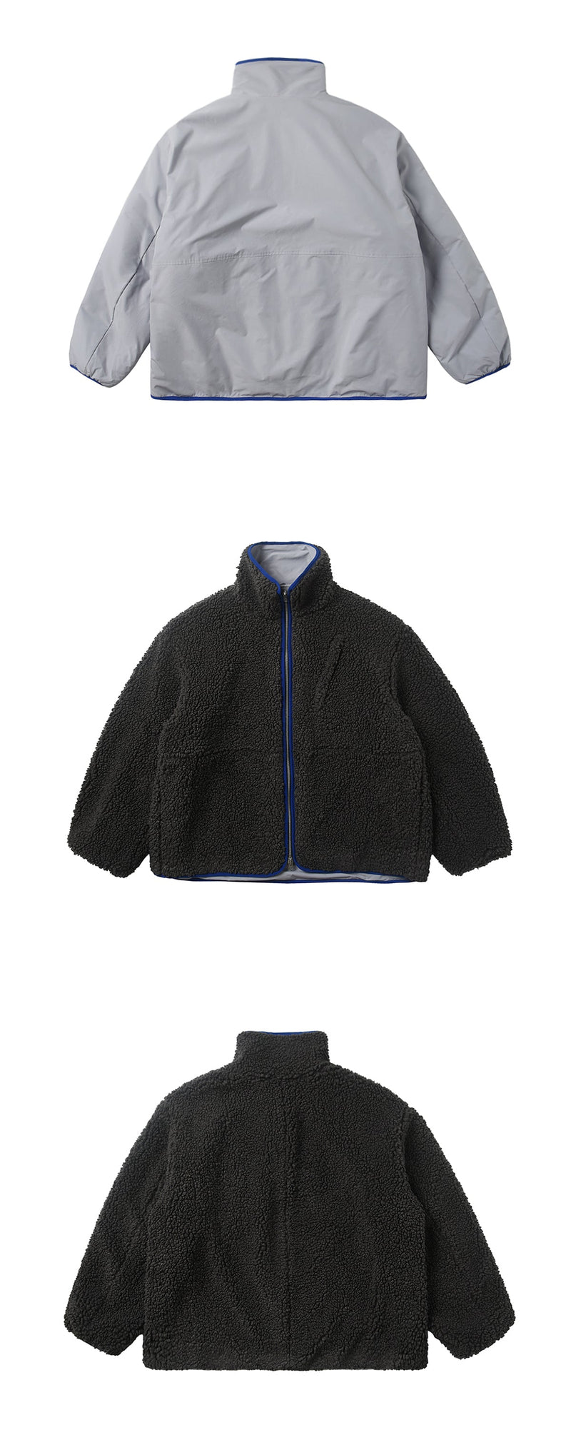 Reversible lamb boa jacket　N1342 - NNine