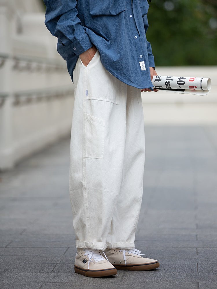 Rubber waist wide pants　N614 - NNine