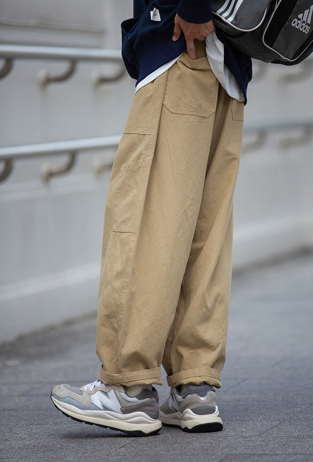 Rubber waist wide pants　N614 - NNine