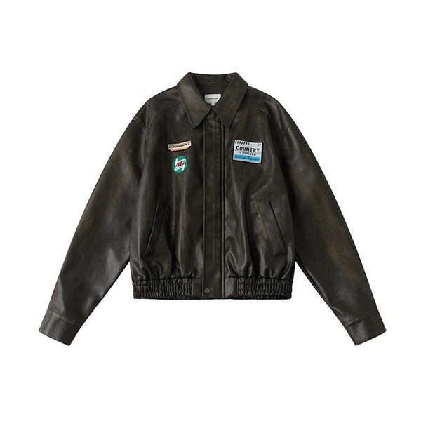 Sandwash leather jacket N2950 - NNine