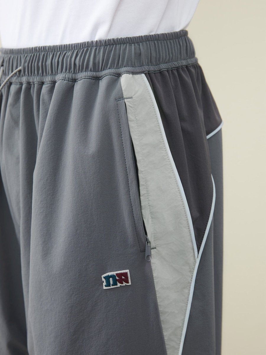 Side bicolor sporty pants N2326 - NNine