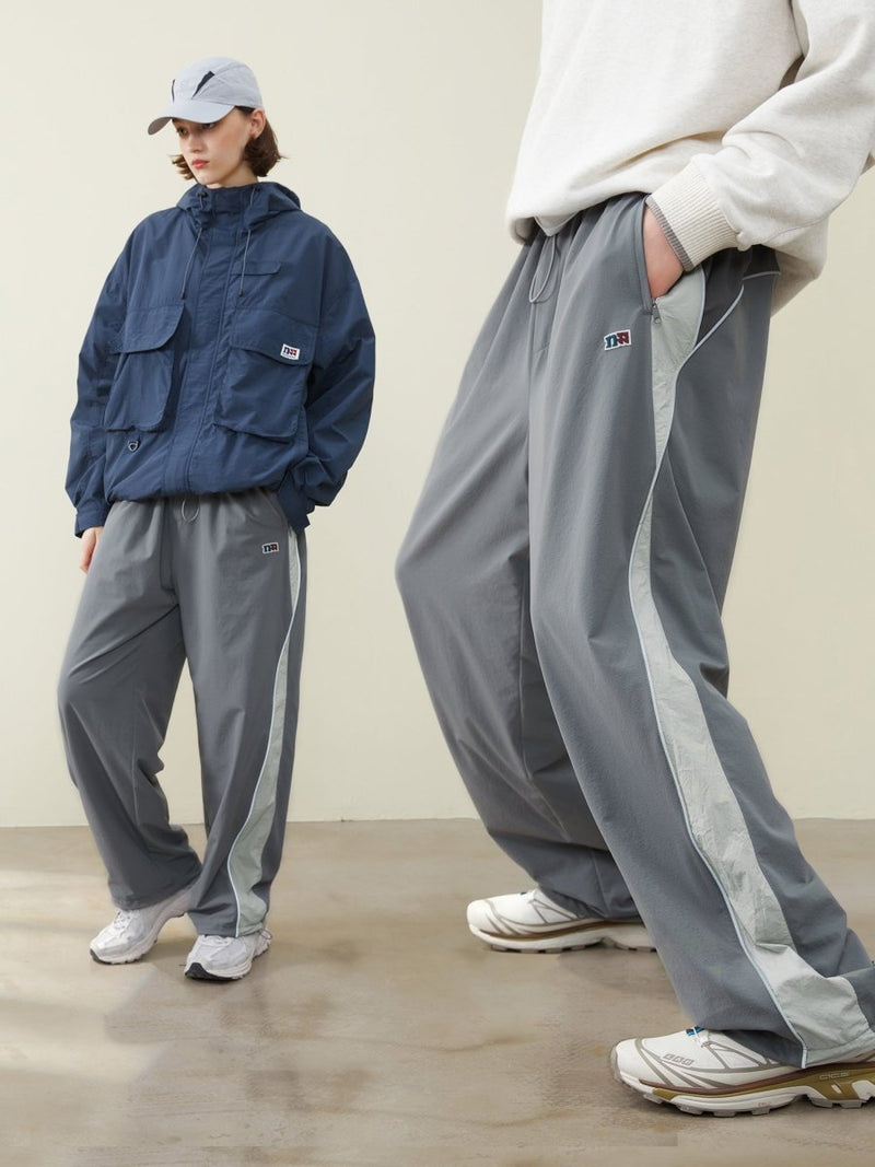Side bicolor sporty pants N2326 - NNine