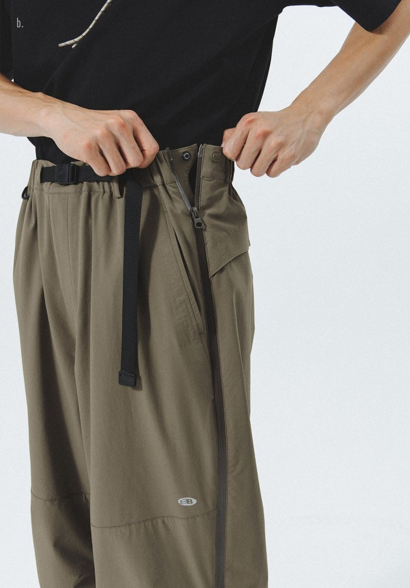 Side zip nylon pants N1981 - NNine