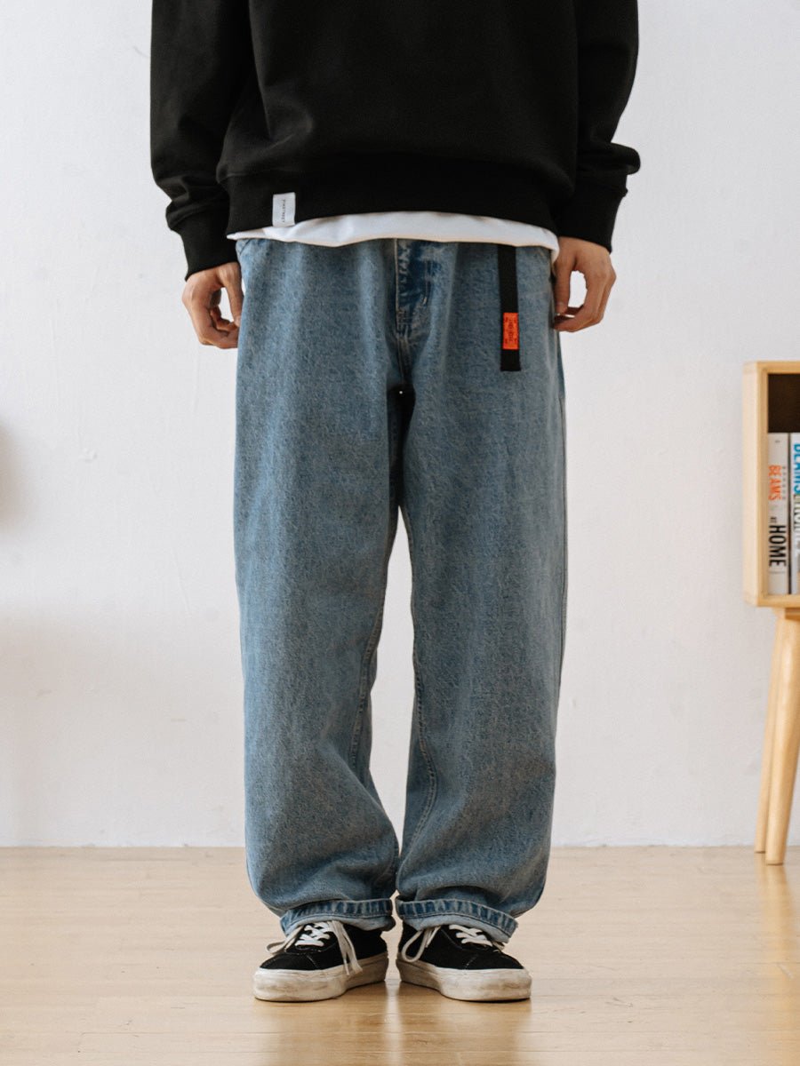 Simple wide damage denim　N456 - NNine