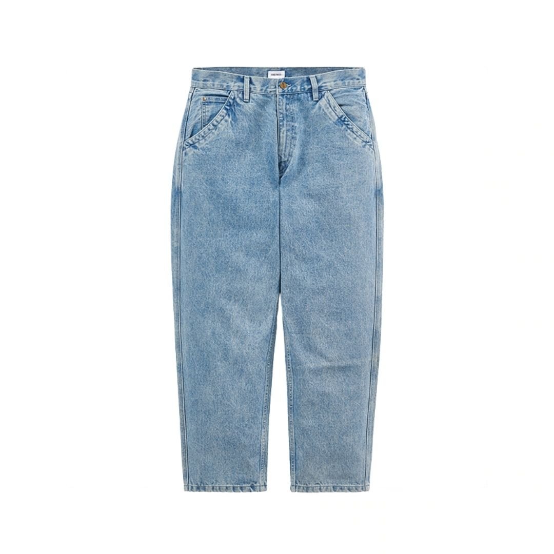 Simple wide damage denim　N456 - NNine