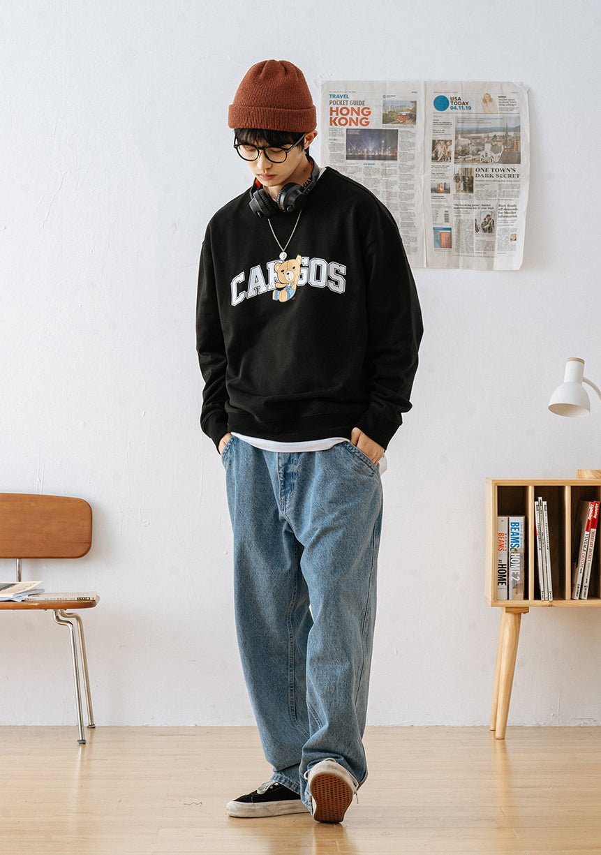 Simple wide damage denim　N456 - NNine