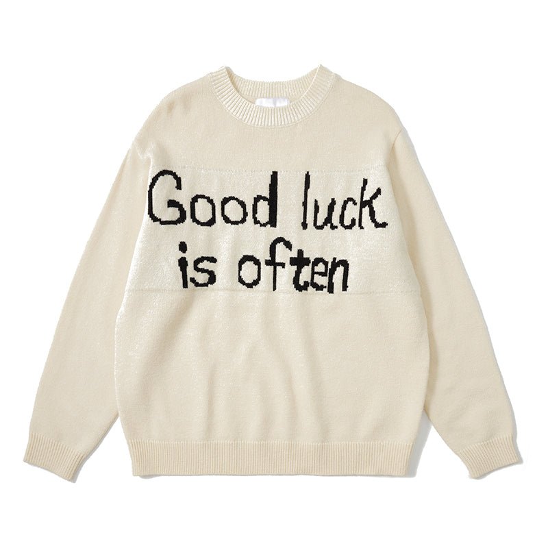 SLOGAN Print knit sweater N2880 - NNine